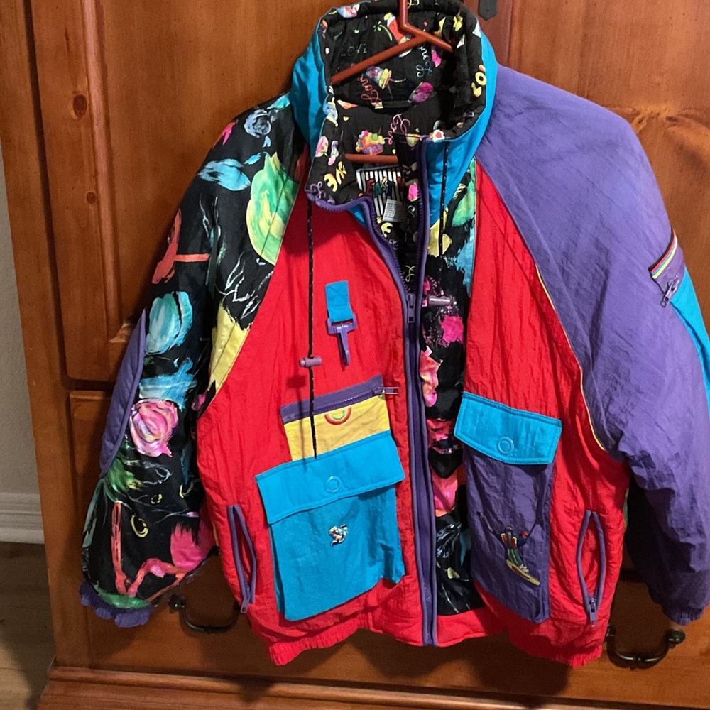 Vintage East West Multicolor Puffer Jacket